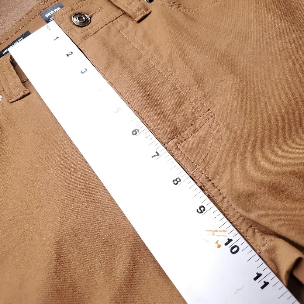 Prana Standard Fit Brion II Pants Men 32x34 Brown Stretch Gusseted Gorpcore Hike